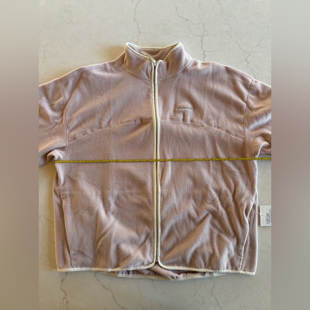NWT Lululemon Mink Berry Tumbled Fleece Full Zip - Size XL - Picture 6 of 7